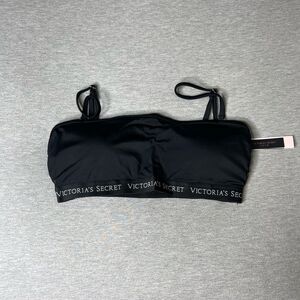 Victoria's Secret Vintage Logo Strapless Bandeau Bikini Swim Bra Top